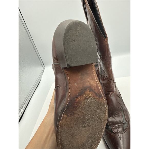 Vintage Code West Cowboy Western Boots Men\'s 9,5 M Brown & Black main image 10